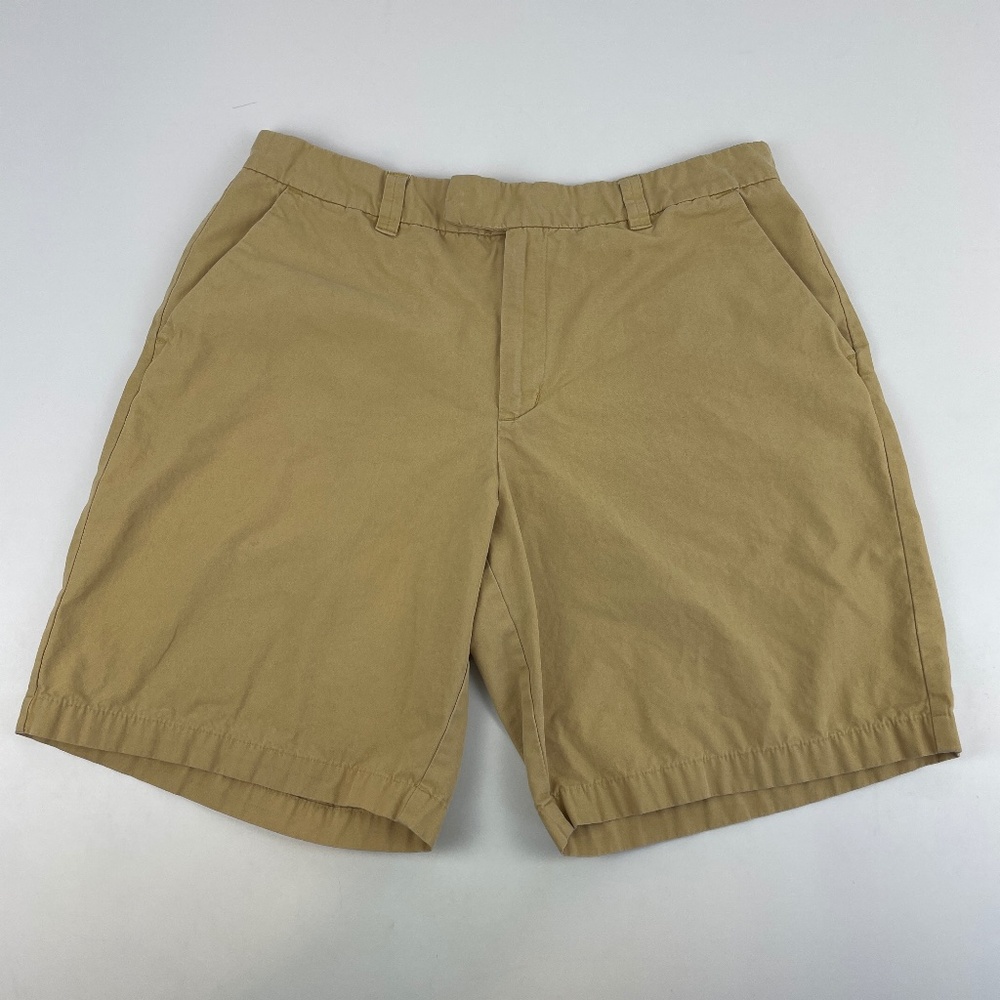 Patagonia Womens Size 10 Organic Cotton Hiking Shorts Tan 8" Inseam Bermuda